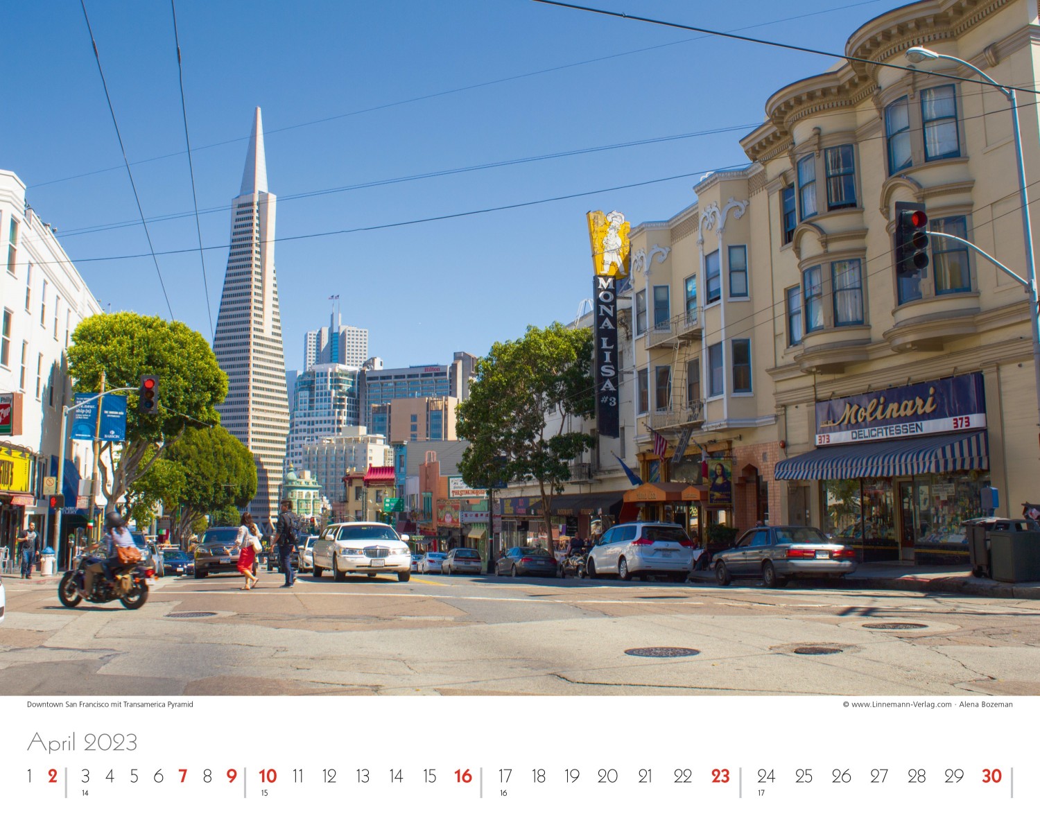 Kalender San Francisco Linnemann Verlag