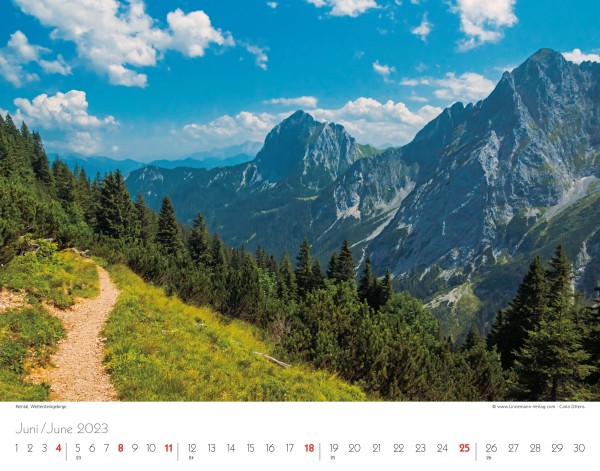 Wall Calendar The Alps 2023