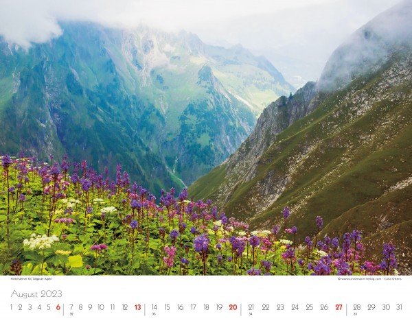 Wall Calendar The Alps 2023