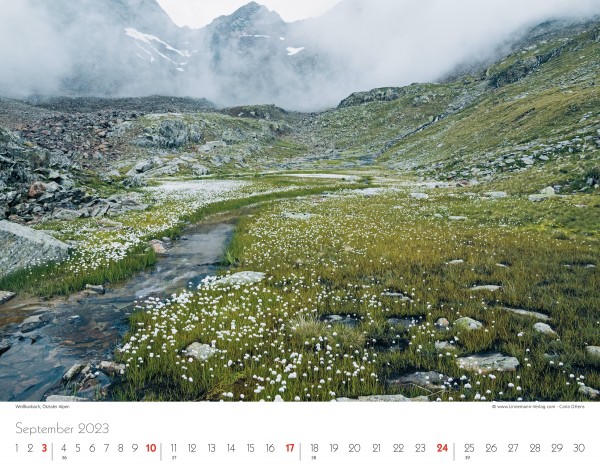 Wall Calendar The Alps 2023