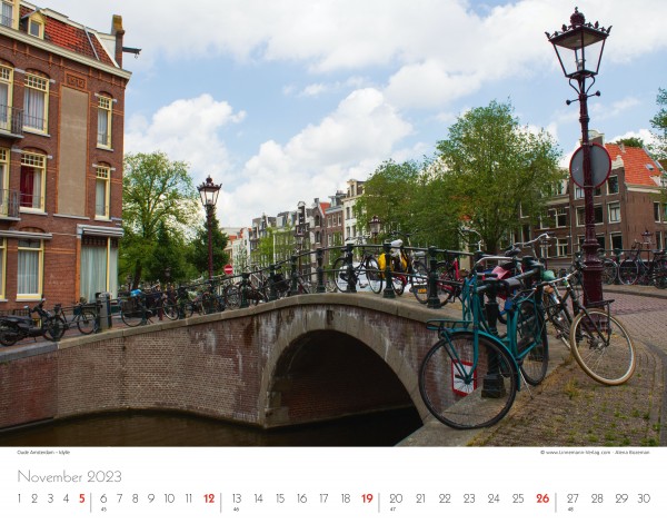 Wall Calendar Amsterdam 2023
