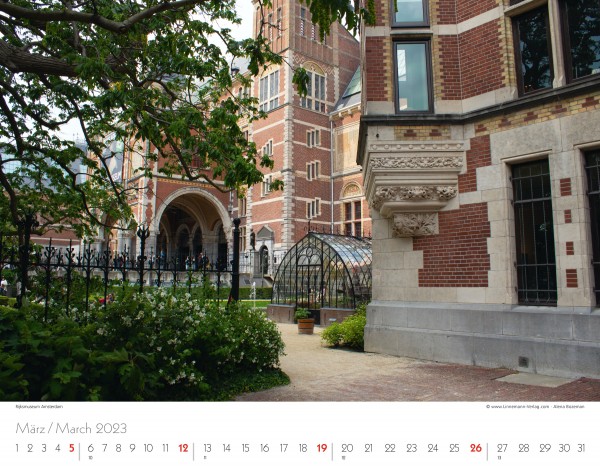 Wall Calendar Amsterdam 2023