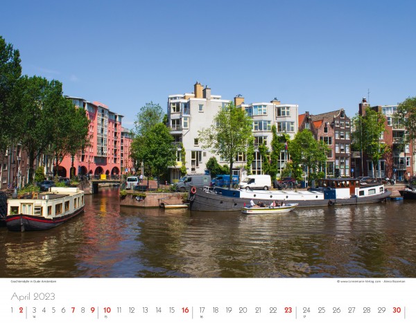 Wall Calendar Amsterdam 2023