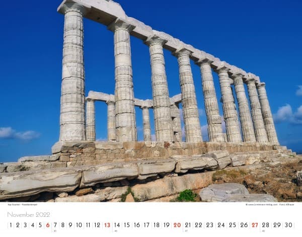 Wall Calendar Greece 2022
