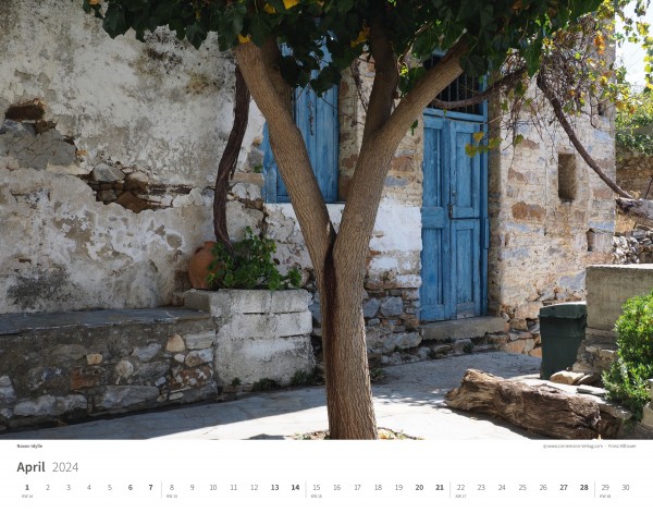 Wall Calendar Greece 2024