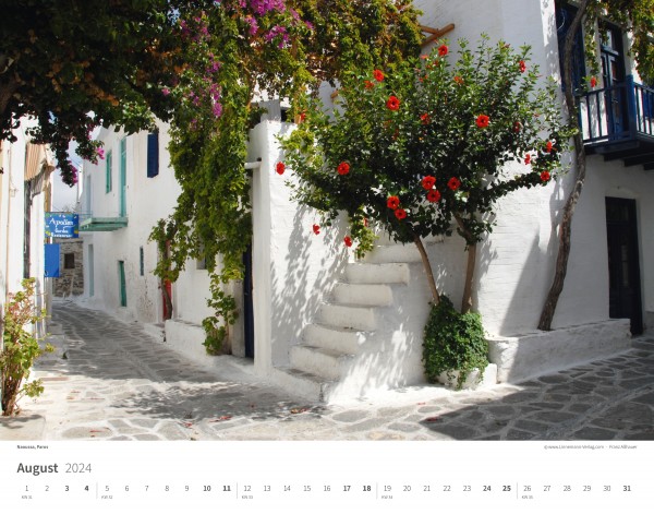 Wall Calendar Greece 2024