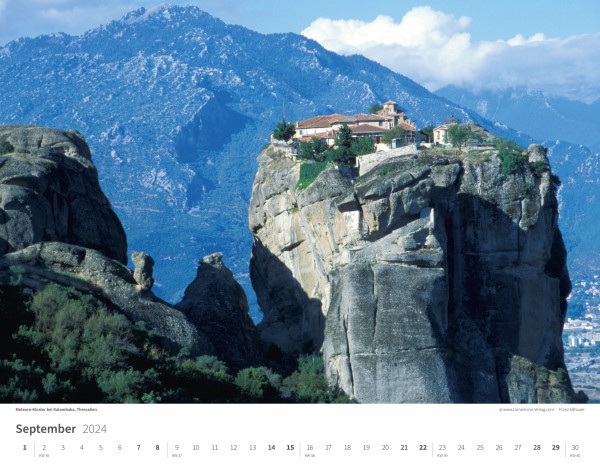 Wall Calendar Greece 2024