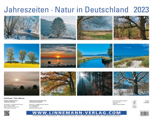 Wall Calendar Seasons 2023