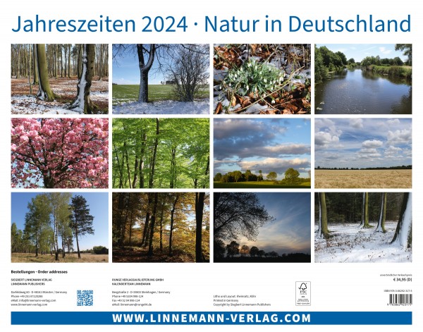 Wall Calendar Seasons 2024