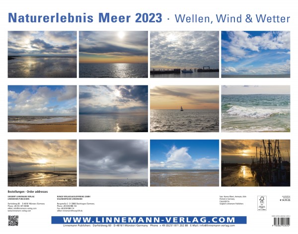 Wall Calendar North Sea 2023
