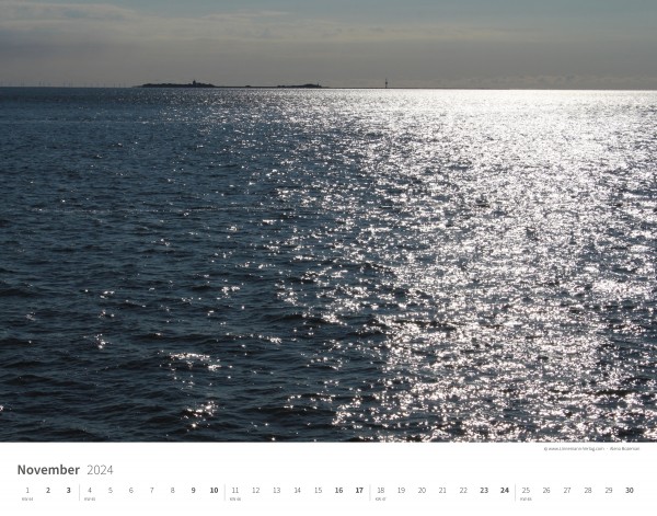 Wall Calendar North Sea 2024