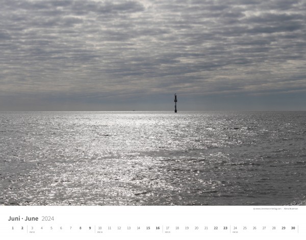 Wall Calendar North Sea 2024