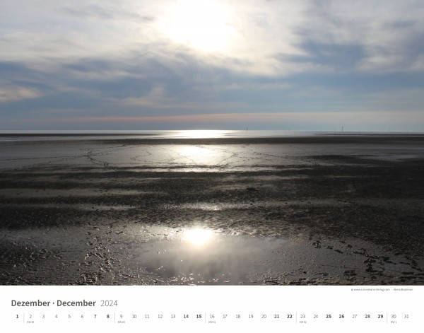 Wall Calendar North Sea 2024