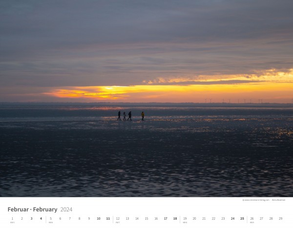 Wall Calendar North Sea 2024