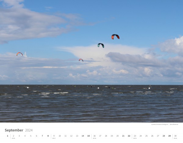 Wall Calendar North Sea 2024