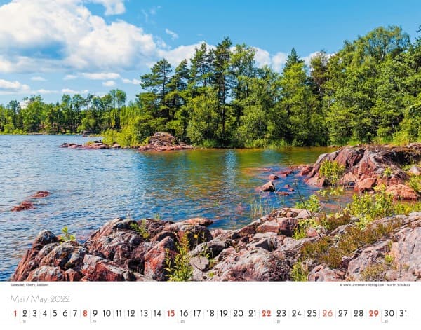 Wall Calendar Sweden 2022