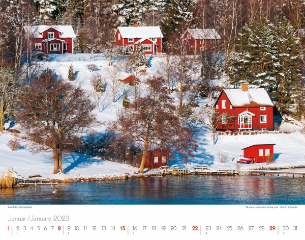 Wall Calendar Sweden 2023