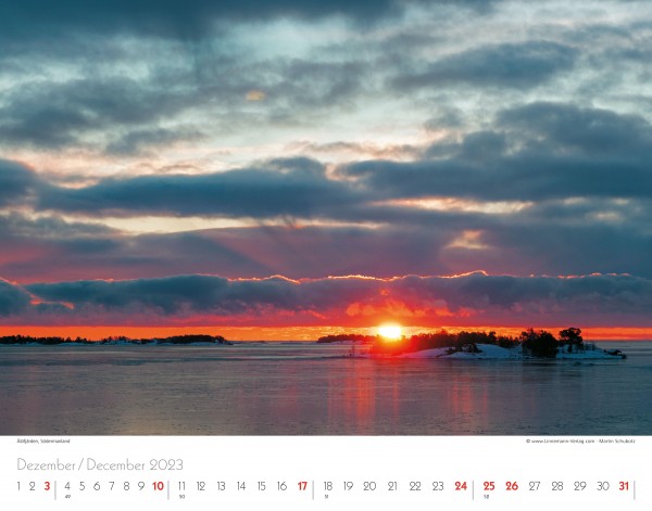 Wall Calendar Sweden 2023