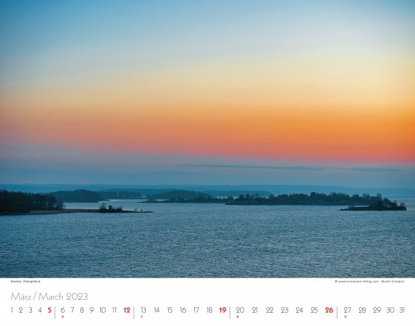 Wall Calendar Sweden 2023