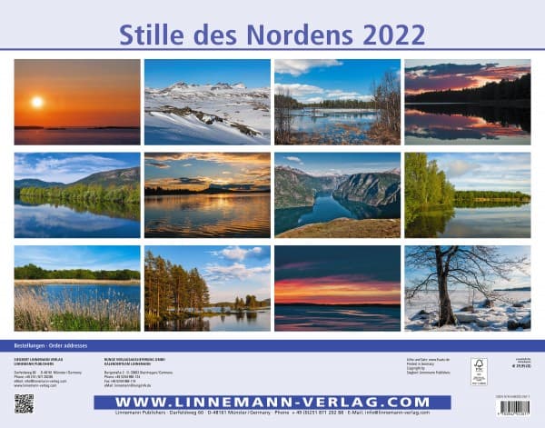Wall Calendar Silence of the North 2022