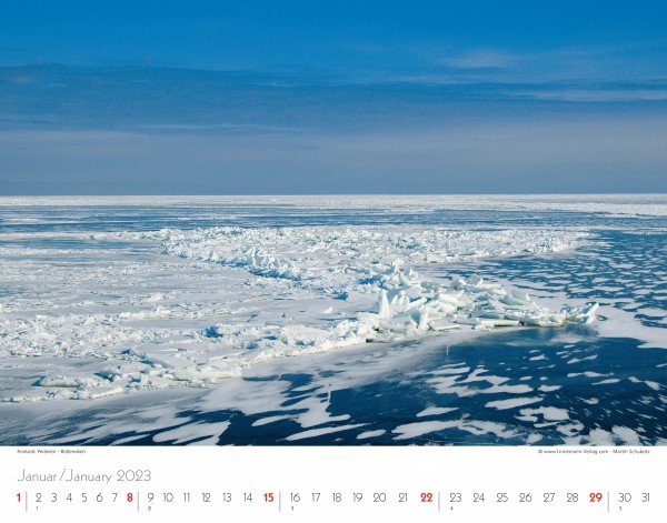 Wall Calendar Silence of the North 2023