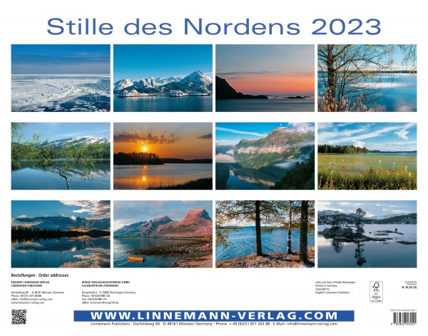 Wall Calendar Silence of the North 2023