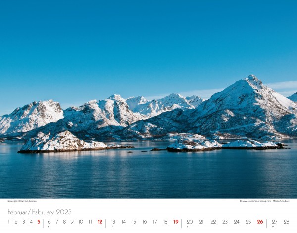 Wall Calendar Silence of the North 2023