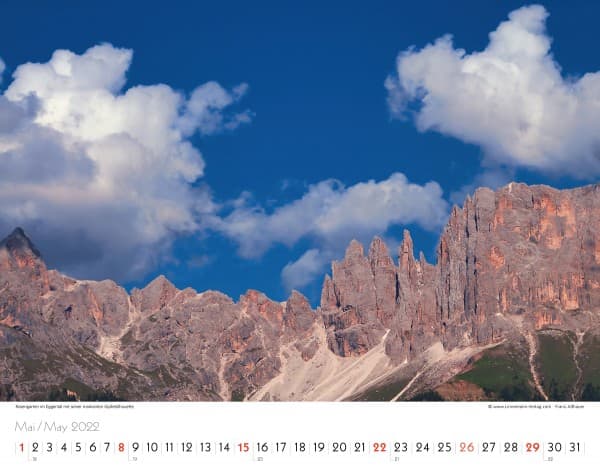 Wall Calendar South Tyrol 2022