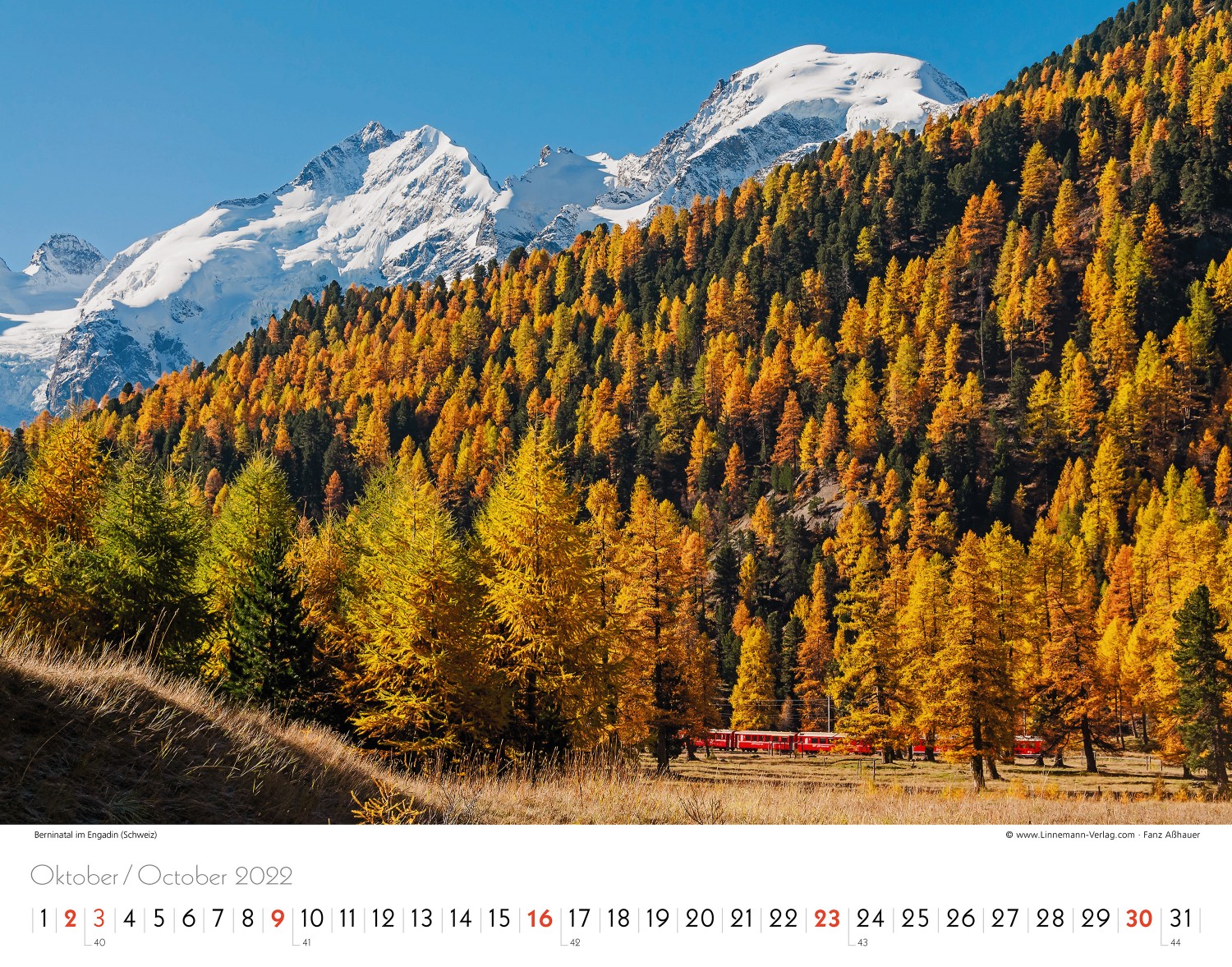 Wall Calendar The Alps 2022