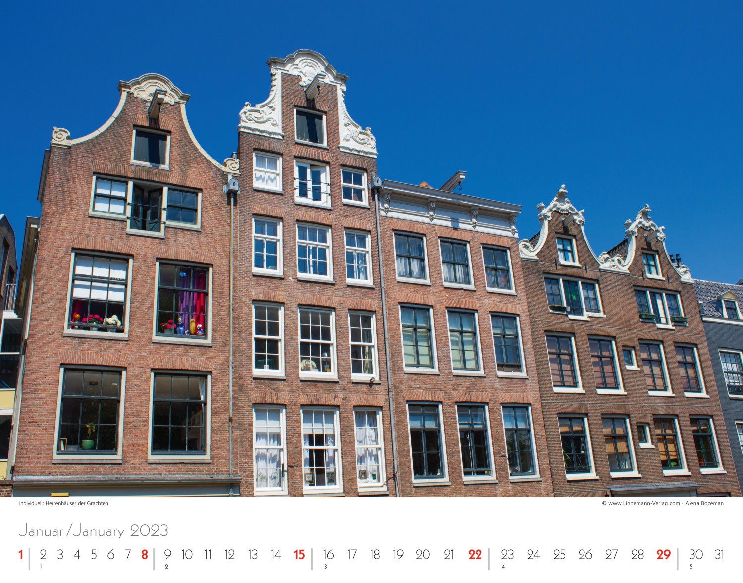 Wall Calendar Amsterdam 2023