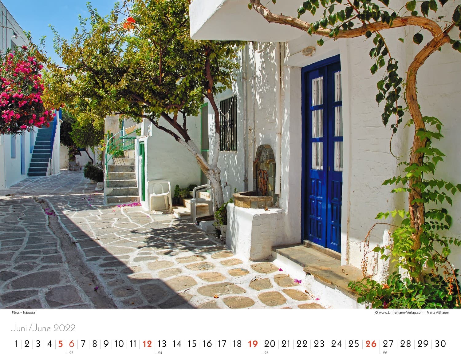 Wall Calendar Greece 2022