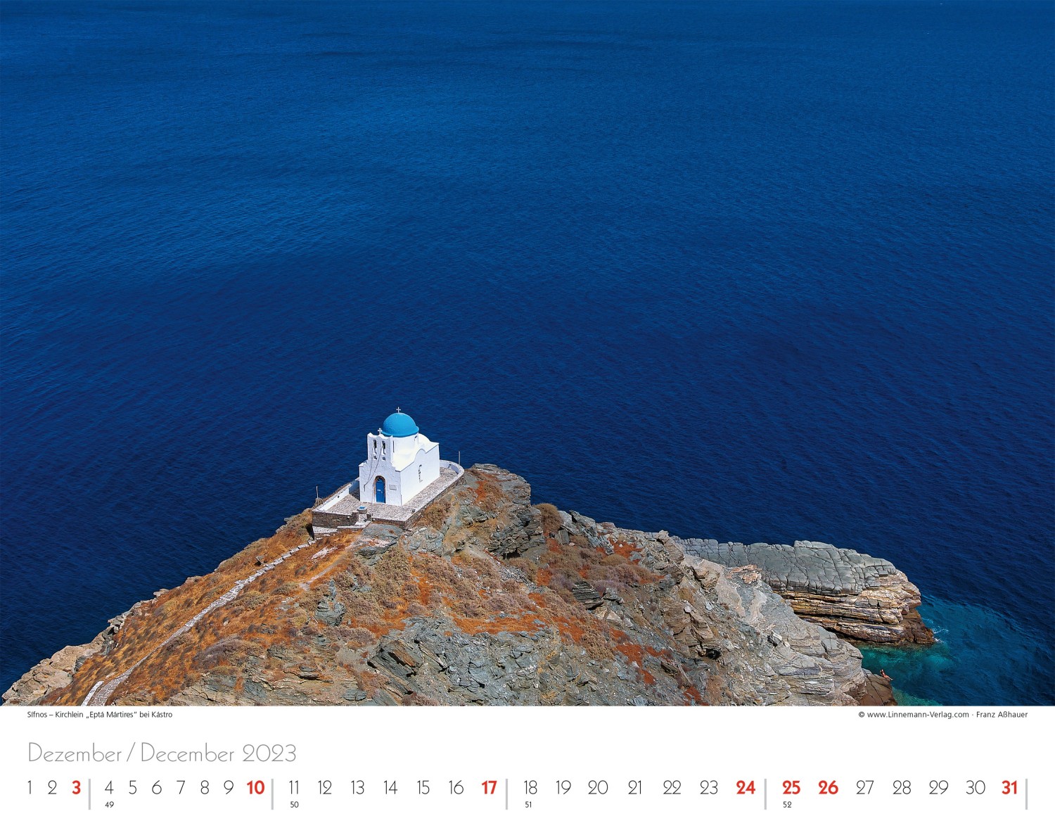 Wall Calendar Greece 2023 Wall Calendar Greece 2023