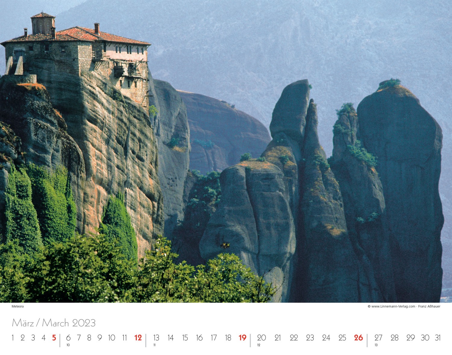 Wall Calendar Greece 2023 Wall Calendar Greece 2023