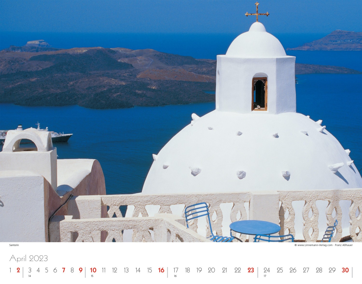 Wall Calendar Greece 2023 Wall Calendar Greece 2023