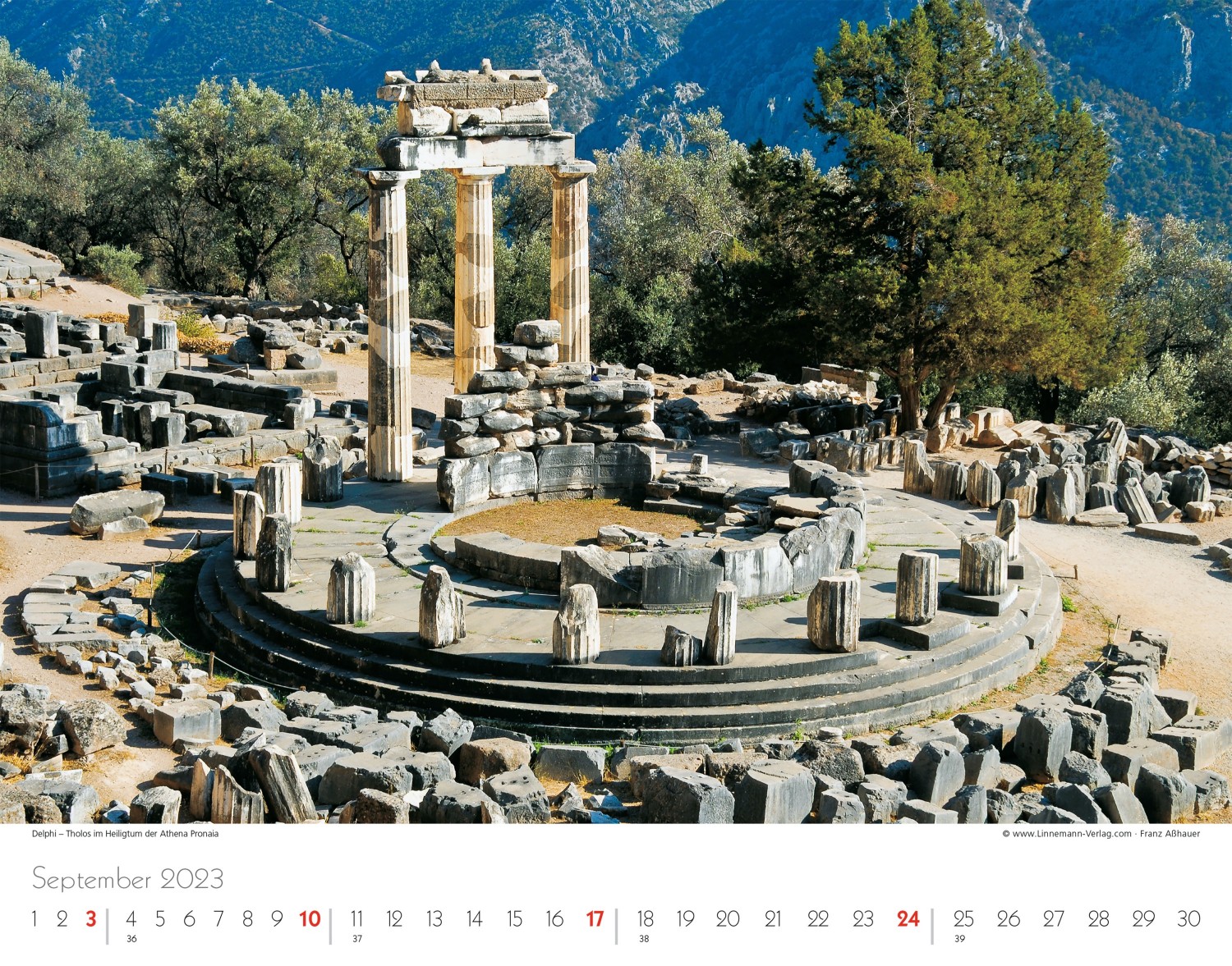 Wall Calendar Greece 2023 Wall Calendar Greece 2023