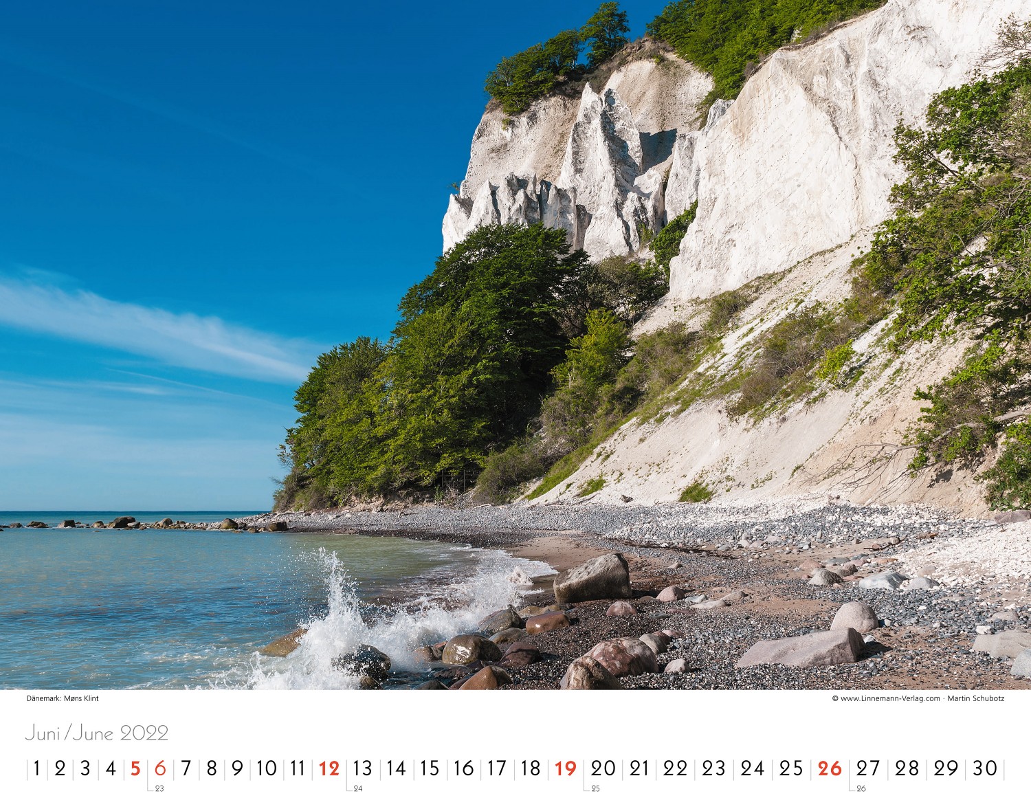 Wall Calendar North Sea 2022