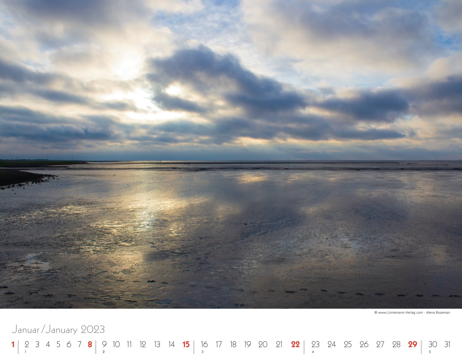 Wall Calendar North Sea 2023