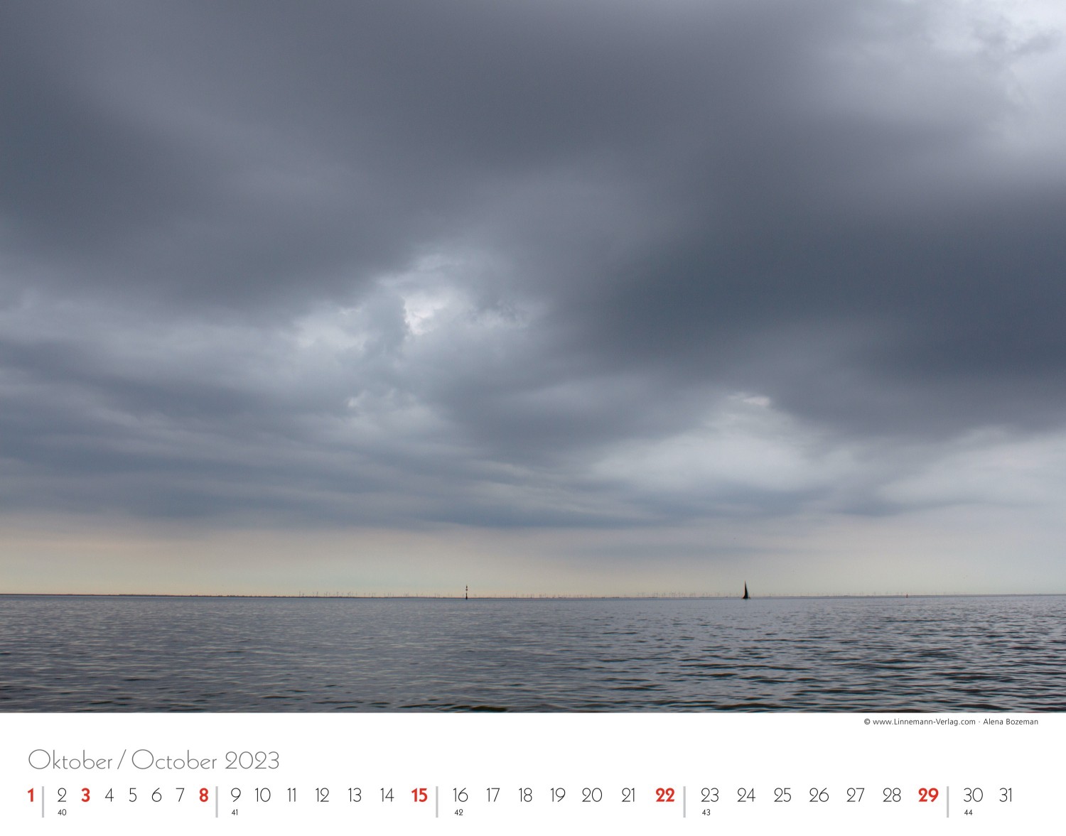 Wall Calendar North Sea 2023