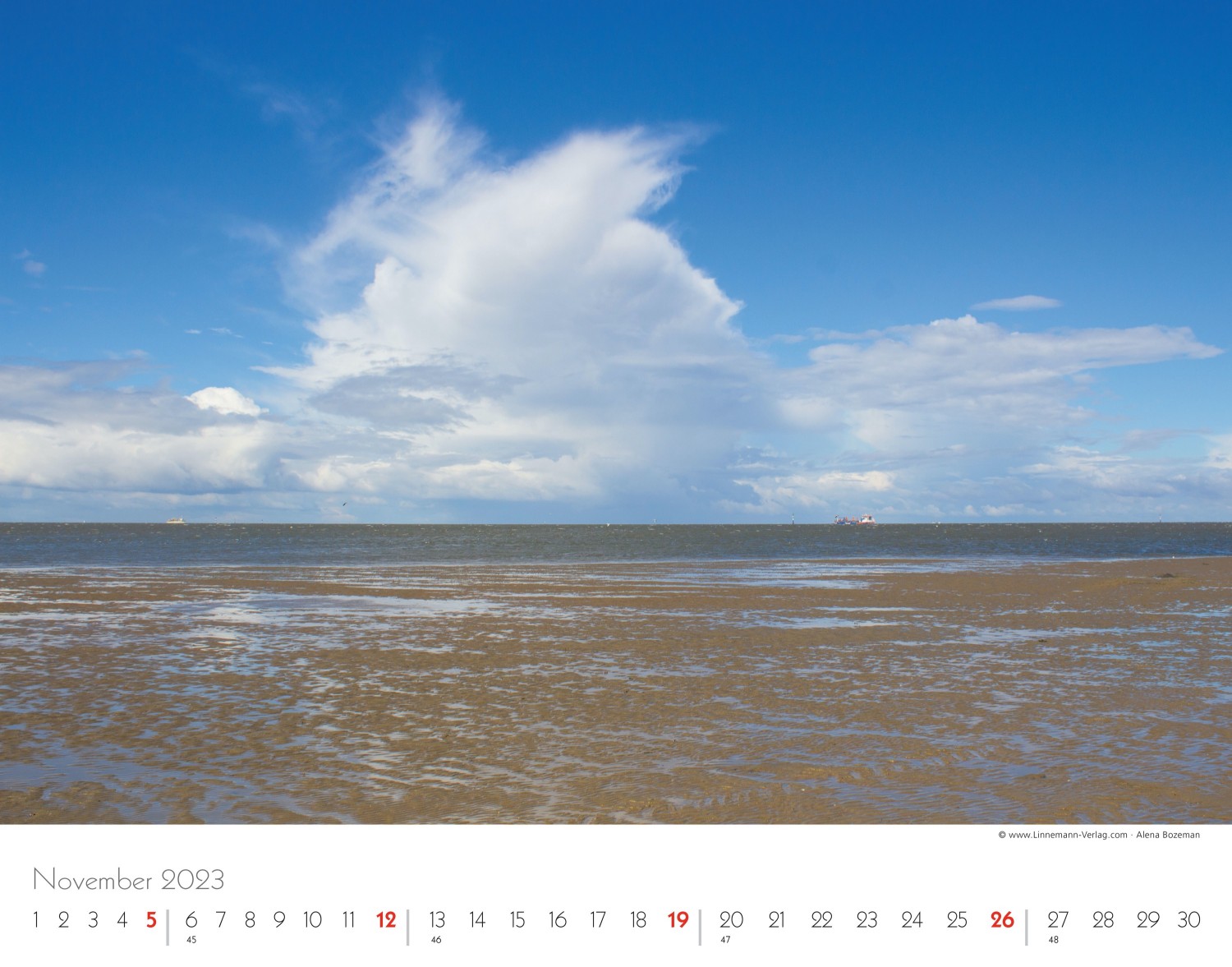 Wall Calendar North Sea 2023
