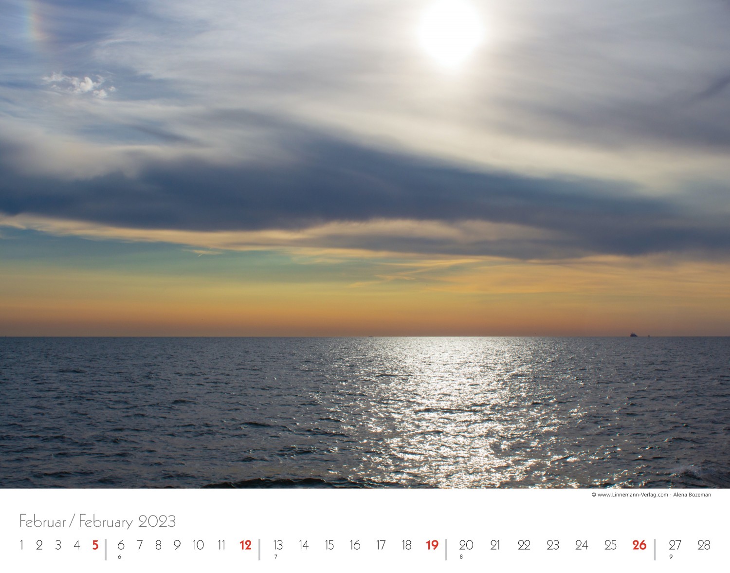 Wall Calendar North Sea 2023