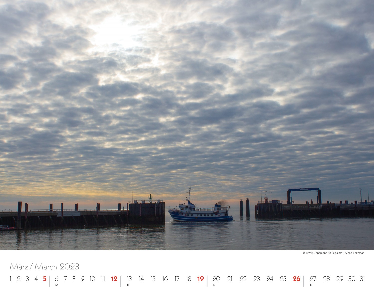 Wall Calendar North Sea 2023