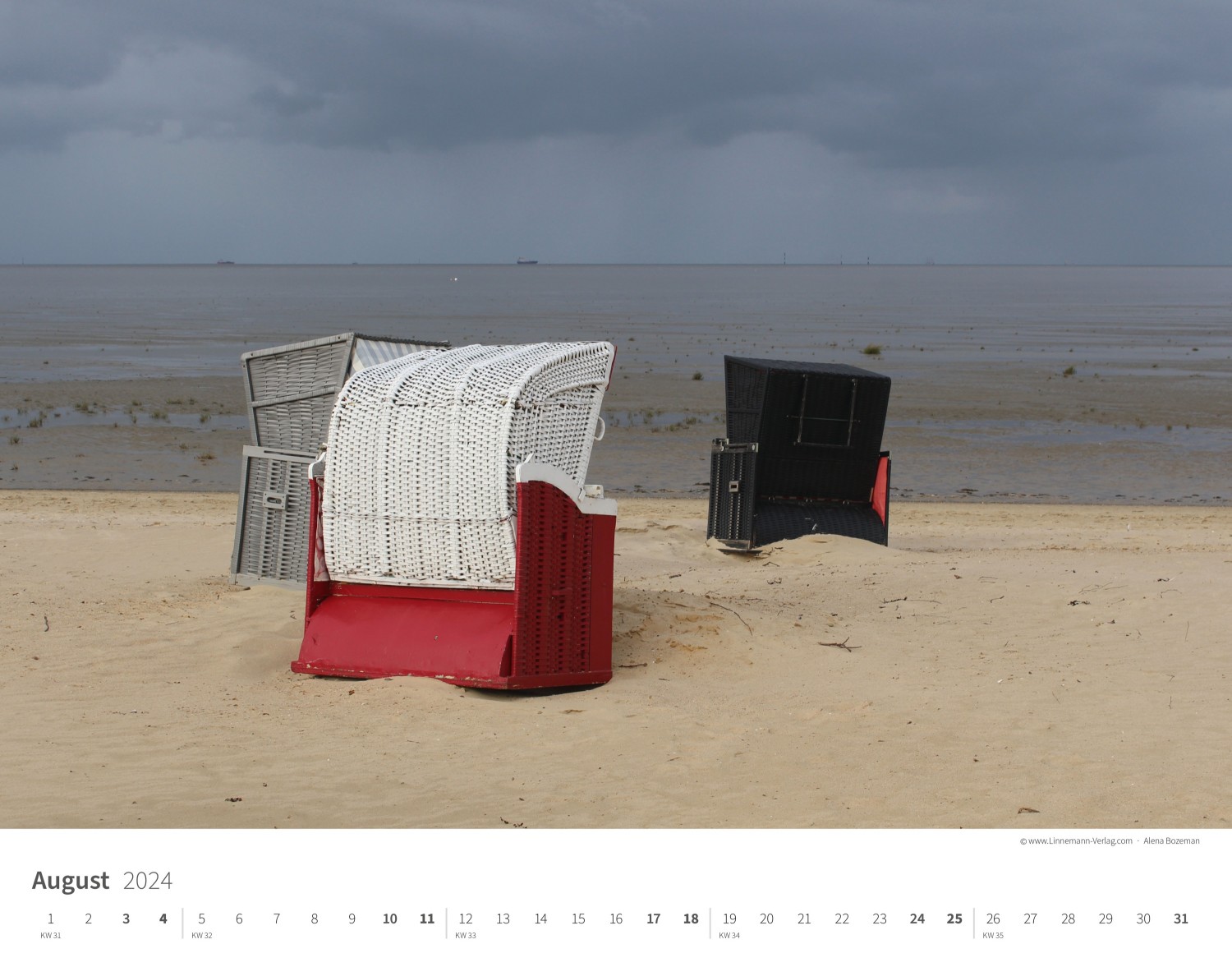 Wall Calendar North Sea 2024