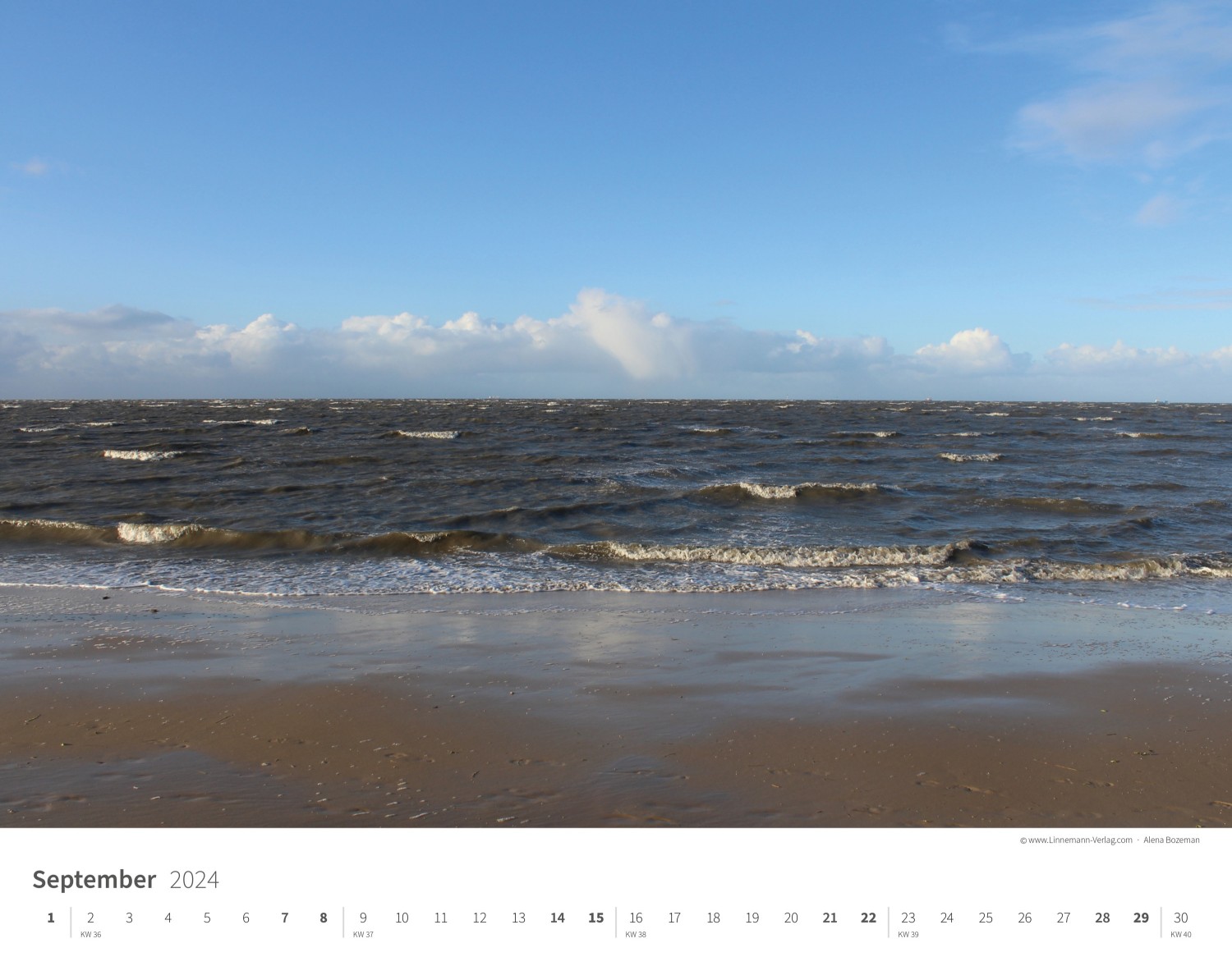 Wall Calendar North Sea 2024