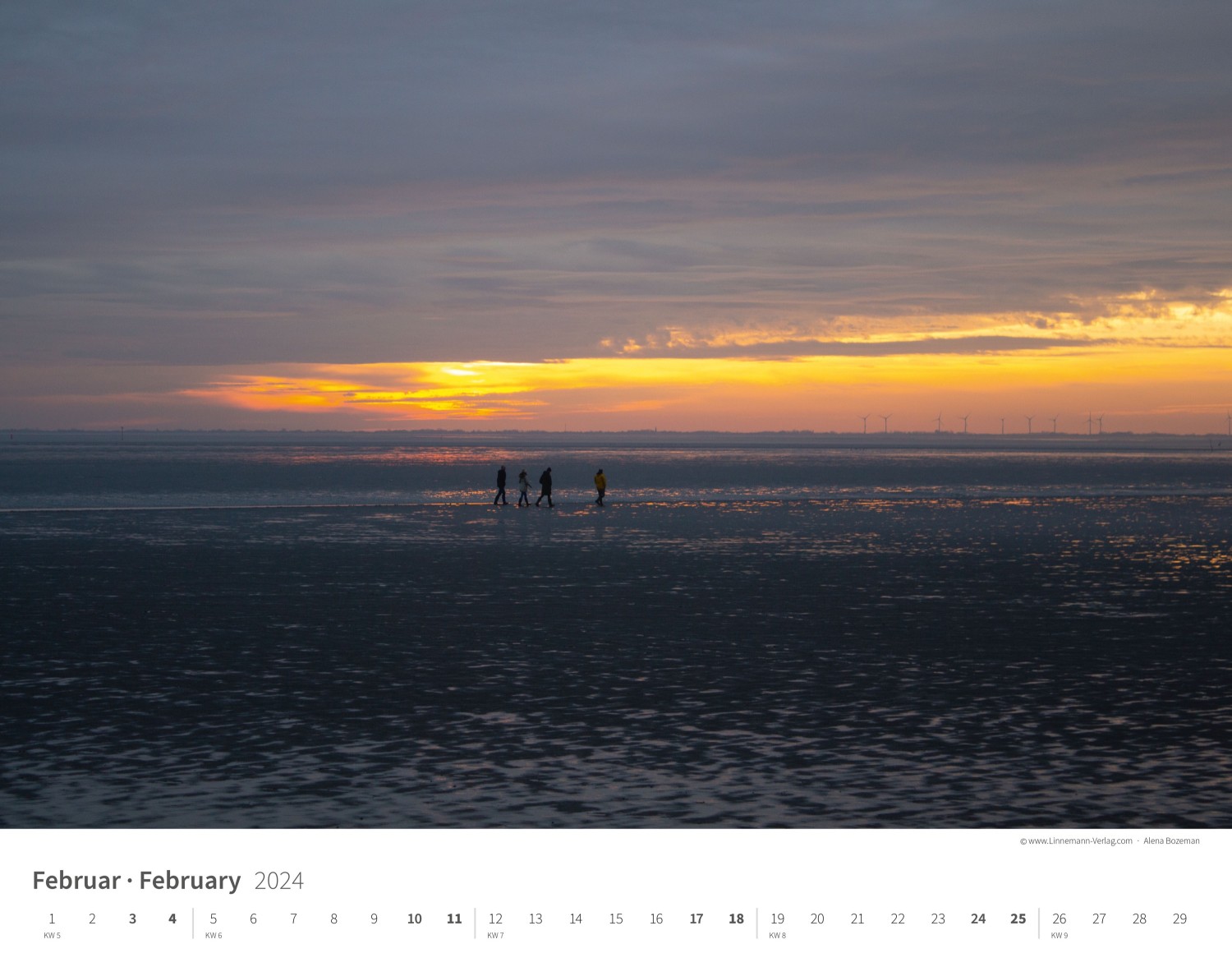 Wall Calendar North Sea 2024