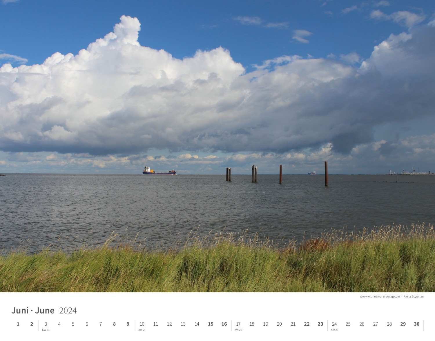 Wall Calendar North Sea 2024