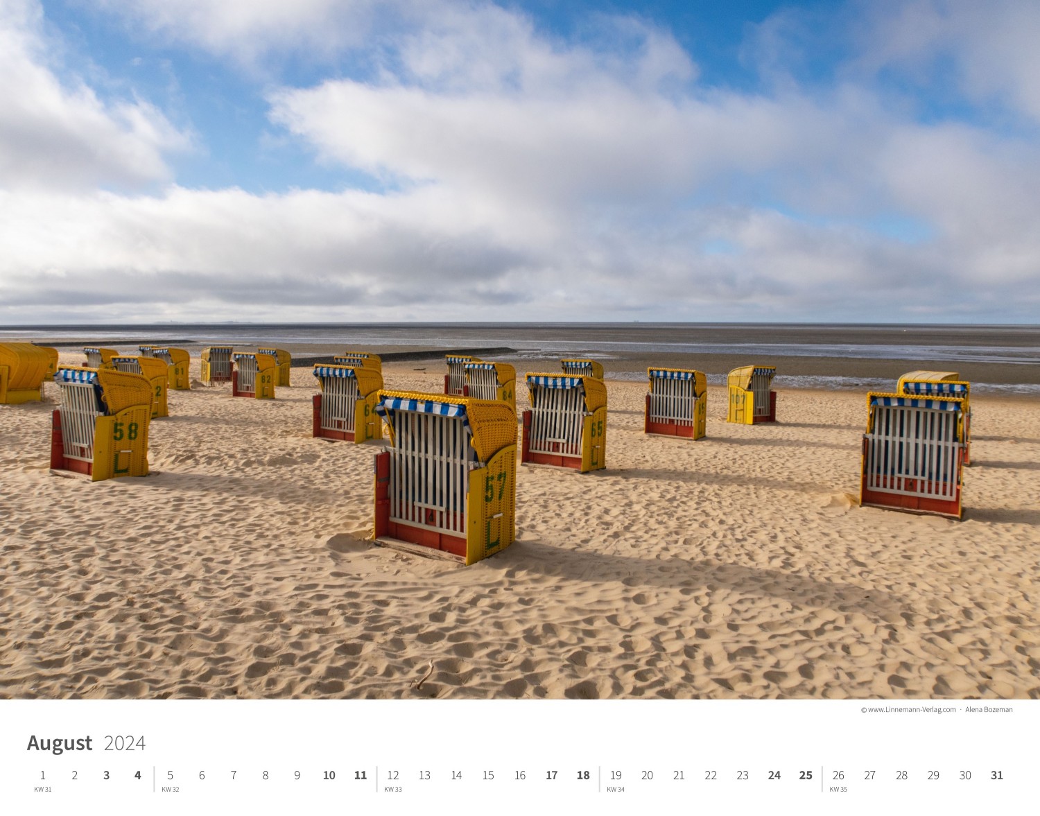 Wall Calendar North Sea 2024