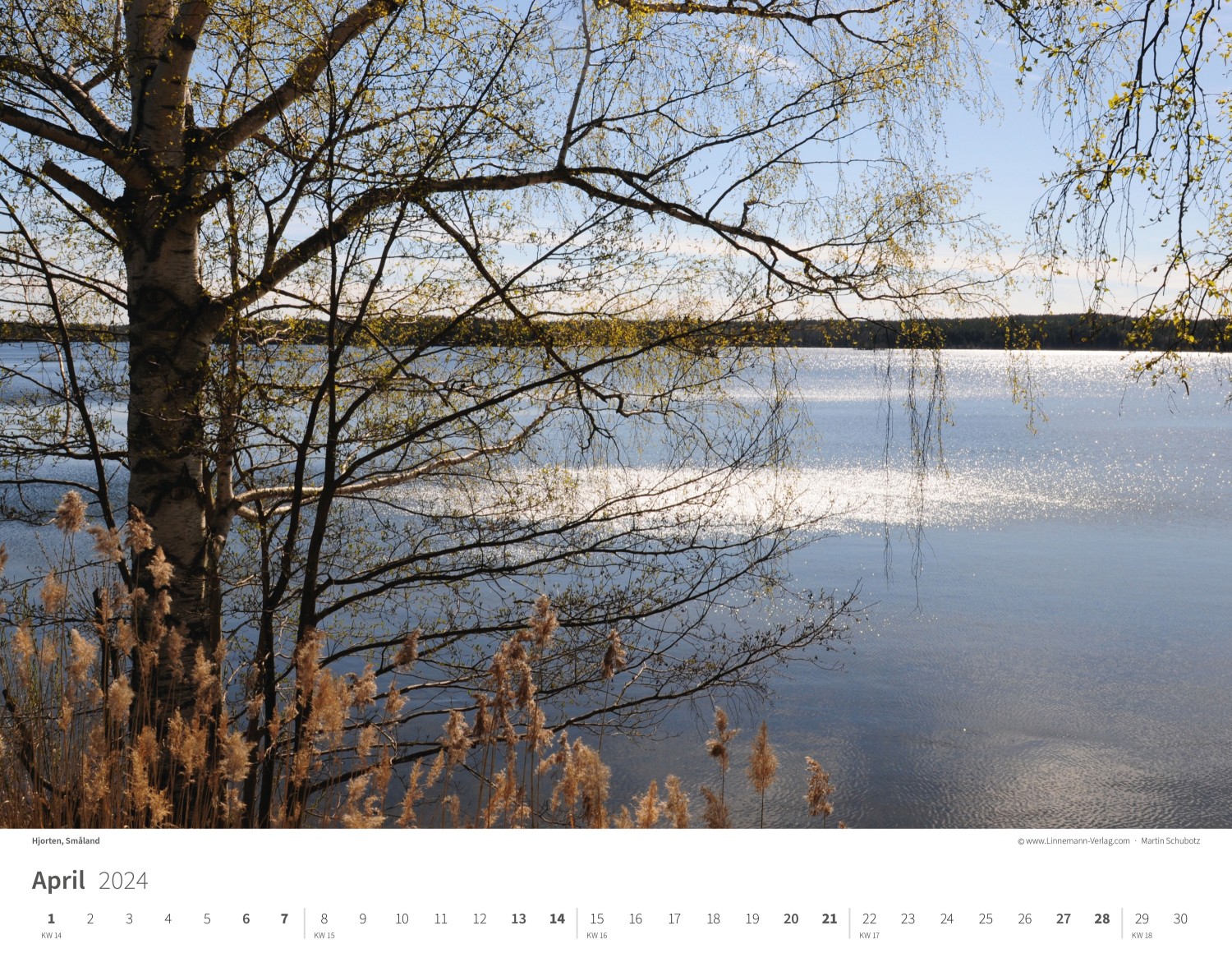 Wall Calendar Sweden 2024