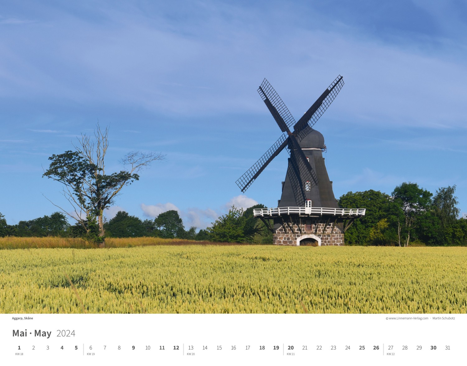 Kalender Schweden 2024- Wandkalender