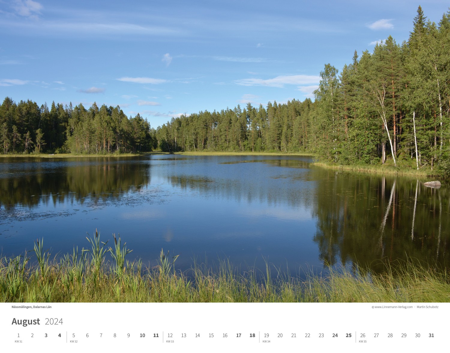 Kalender Schweden 2024 - Wandkalender