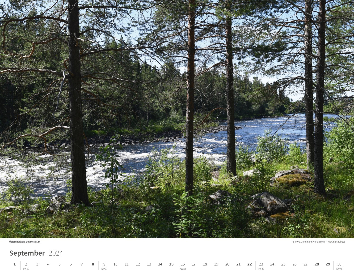 Wall Calendar Sweden 2024